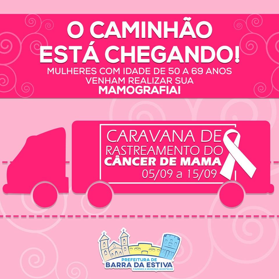 Caminhão de Rastreamento do Câncer de Mama chega em Barra da Estiva