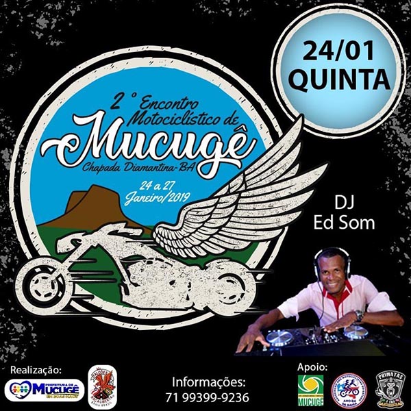 2º Encontro de Motociclistas da Chapada Diamantina começa nesta quinta em Mucugê